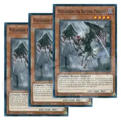Yugioh - Vulcarrion the Rotting Phoenix x - 1st Edition NM - Plus Free Holo Card - Image 1