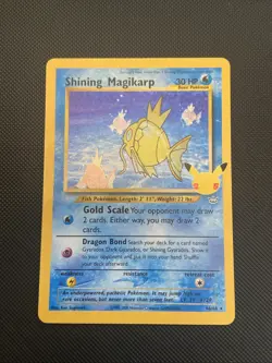 Pokemon TCG Shining Magikarp Card 66/64 Celebrations 25th Anniversary Edition NM - Image 1