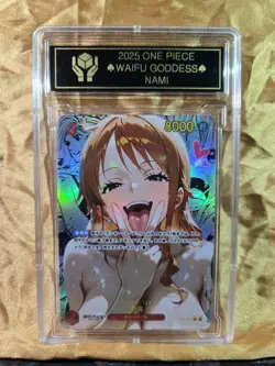 NAMI One Piece Waifu Goddess CUSTOM CARD Gold/Black Label - Image 1
