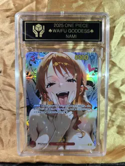 NAMI One Piece Waifu Goddess CUSTOM CARD Gold/Black Label - Image 2