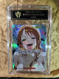 NAMI One Piece Waifu Goddess CUSTOM CARD Gold/Black Label - Image 3