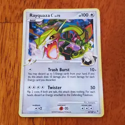 Pokemon Rayquaza C LV. 73 8/147 Holo MP 2009 Rare Pokemon Card Nintendo - Image 1