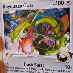 Pokemon Rayquaza C LV. 73 8/147 Holo MP 2009 Rare Pokemon Card Nintendo - Image 5