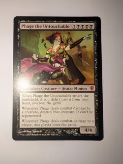 MTG Phage the Untouchable Conspiracy Card, Near Mint Condition - Image 1