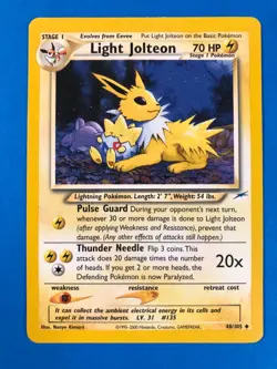 Light Jolteon 48/105 - Pokemon Neo Destiny Unlimited Card - LP+/NM - Image 1