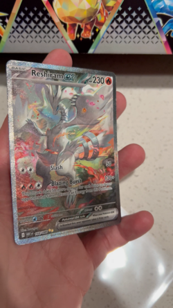 Reshiram ex Special Illustration Rare 166/086 White Flare English Pokemon Card - Image 2