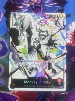 Monkey D Luffy Parallel ST21-001 Starter Deck EX: Gear 5 Foil One Piece Card - Image 1