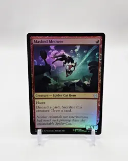 Masked Meower Common Foil Magic The Gathering TCG Marvel's Spider-Man 82 - Image 1
