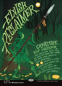 1 x Elvish Reclaimer - Rainbow Foil - Secret Lair - NM-Mint - MTG - Image 1