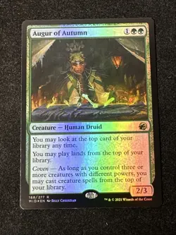 Augur of Autumn Innistrad Midnight Hunt 168/277 MiD Foil MTG Magic NM - Image 1