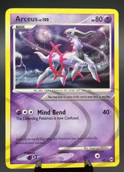 Arceus Lv 100 AR7 Platinum Arceus Holo Rare Pokemon TCG LP - Image 1