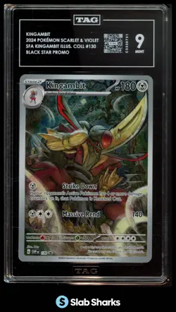 2024 POKEMON BLACK STAR PROMO SVP EN 130 KINGAMBIT ILLUSTRATION COLLECTION TAG 9 - Image 1