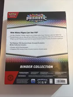 Pokemon TCG Prismatic Evolutions Sealed Binder Collection - Image 3