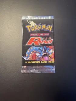 Pokemon Team Rocket EMPTY Booster Pack gyarados Artwork Vintage Packet WOTC 2000 - Image 1