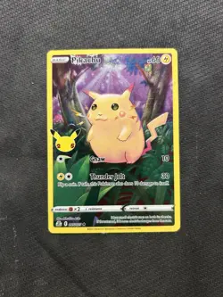 Pokemon TCG Pikachu 005/025 Celebrations! Damaged Condition! See Description! - Image 1