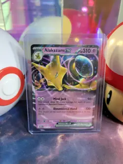 Alakazam Ex 65/165 Pokemon TCG S&V 151 Double Rare Holo NM - Image 1