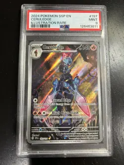 Pokemon Ceruledge 197/191 Illustration Rare Pokemon Surging Sparks PSA 9 Mint - Image 1