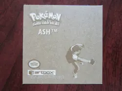 ASH G17 POKEMON ARTBOX STICKER GOLD SERIES 1999 NM - Image 2