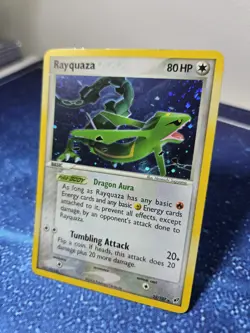 Pokemon TCG 2005 EX Deoxys Rayquaza Rare Holo 22/107 Vintage Played/MP - Image 3