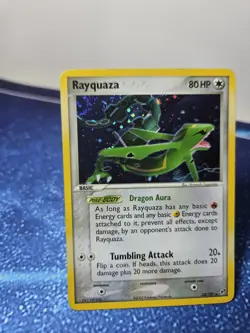 Pokemon TCG 2005 EX Deoxys Rayquaza Rare Holo 22/107 Vintage Played/MP - Image 4