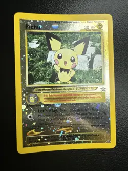 POKEMON BLACK STAR PROMO PICHU #35 REVERSE HOLO LP-NM - Image 2