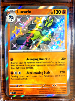 Lucario Shiny Rare #174 - CGC GEM MINT 10 - 2024 SV Paldean Fates - Pokemon TCG - Image 2