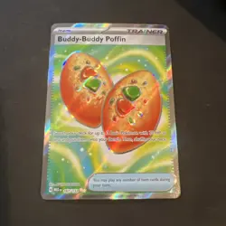 2025 Pokemon Mega Evolution MEG EN Buddy-Buddy Poffin Ultra Rare #167/132 - Image 1