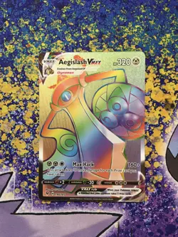 Pokemon - Aegislash VMAX - 190/185 Vivid Voltage - 2020 Secret Rare Holo - MINT - Image 1