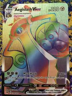 Pokemon - Aegislash VMAX - 190/185 Vivid Voltage - 2020 Secret Rare Holo - MINT - Image 3
