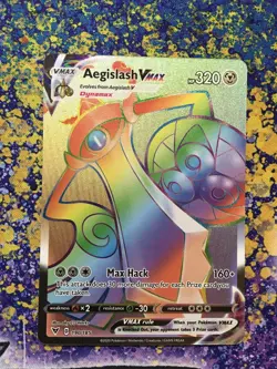 Pokemon - Aegislash VMAX - 190/185 Vivid Voltage - 2020 Secret Rare Holo - MINT - Image 5