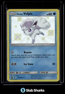 2019 POKEMON SM HIDDEN FATES #SV8/SV94 ALOLAN VULPIX SHINY VAULT RARE - Image 1