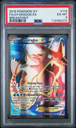 2016 POKEMON BREAKPOINT GYARADOS EX #114 FULL ART PSA 6 EX #112482372 - Image 1