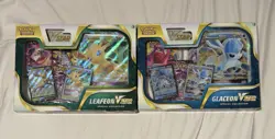 2022 Pokemon TGC Glaceon & Leafeon VSTAR Special Collection (2) Box Set Sealed - Image 1