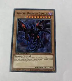 Yugioh Red-Eyes Darkness Dragon Sgx3-Enb01 Duelists of Shadows Common Speed Duel - Image 1