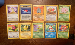 10 VINTAGE Pokemon Cards from Various Classic Sets!! - Image 1