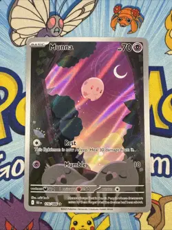 Munna 116/086 BLK IR Holo Black Bolt English Pokemon Card Near Mint - Image 1