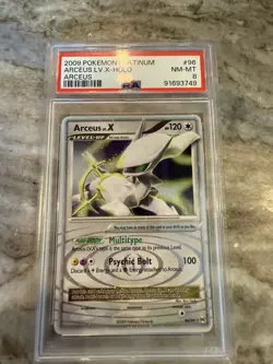 Pokemon TCG Arceus LV.X Holo Rare Card 96/99 PSA 8 Mint 2009 - Image 2