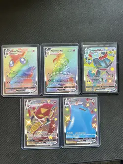 Pokemon SWSH Rainbow VMAX Lot - 5 Cards - Image 1