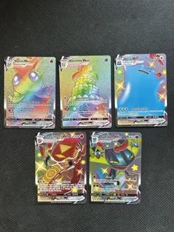 Pokemon SWSH Rainbow VMAX Lot - 5 Cards - Image 2