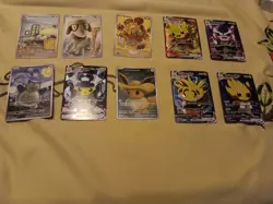 10Pikachu Pokemon Card Holo GX VSTAR VMAX GX EX Cosplay Art - Image 1