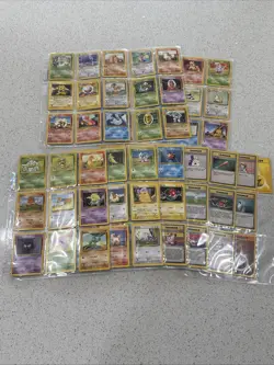 1999 Pokemon Base Set COMPLETE NON HOLO Cards #17-102 Rare NM/LP - Image 1