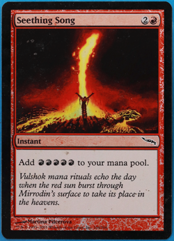 Seething Song FOIL Mirrodin HP/DAMAGED Red Common CARD (506283) ABUGames - Image 1