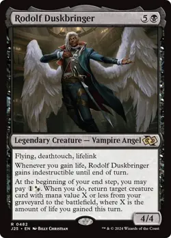 RODOLF DUSKBRINGER Rare R 0482 J25 EN MTG Magic - FOUNDATIONS JUMPSTART - 2024 - Image 1