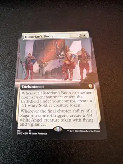 1 x Historian's Boon - Extended Art - Commander: Dominaria United - NM-Mint - MT - Image 1