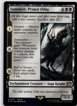 Summon: Primal Odin R FINAL FANTASY 121 NM - Image 1