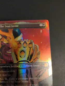 Magic the Gathering The Soul Stone 0243 Marvel's Spider-Man Borderless Foil NM!! - Image 4
