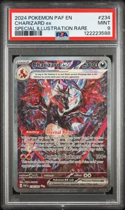 2024 Pokemon Paldeam Fates Special Illustration #234 Charizard EX PSA 9 MINT - Image 1
