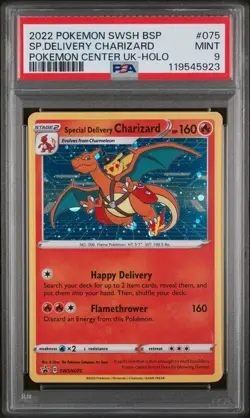 Pokemon TCG Special Delivery Charizard SWSH075 | Promo | PSA 9 - Image 1