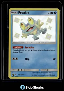 2019 POKEMON SM HIDDEN FATES #SV11/SV94 FROAKIE SHINY VAULT RARE - Image 1