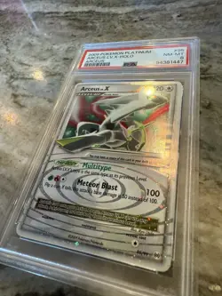 2009 Pokemon Platinum Arceus LV x Holo PSA 8 Near-Mint 95/99 - Image 2